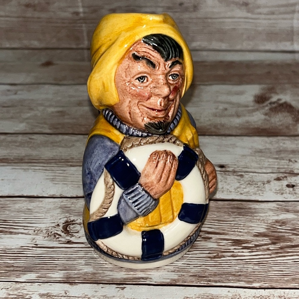 Len Lifebelt The Royal Doulton The Lifeboatman Character Toby Jug Doultonville